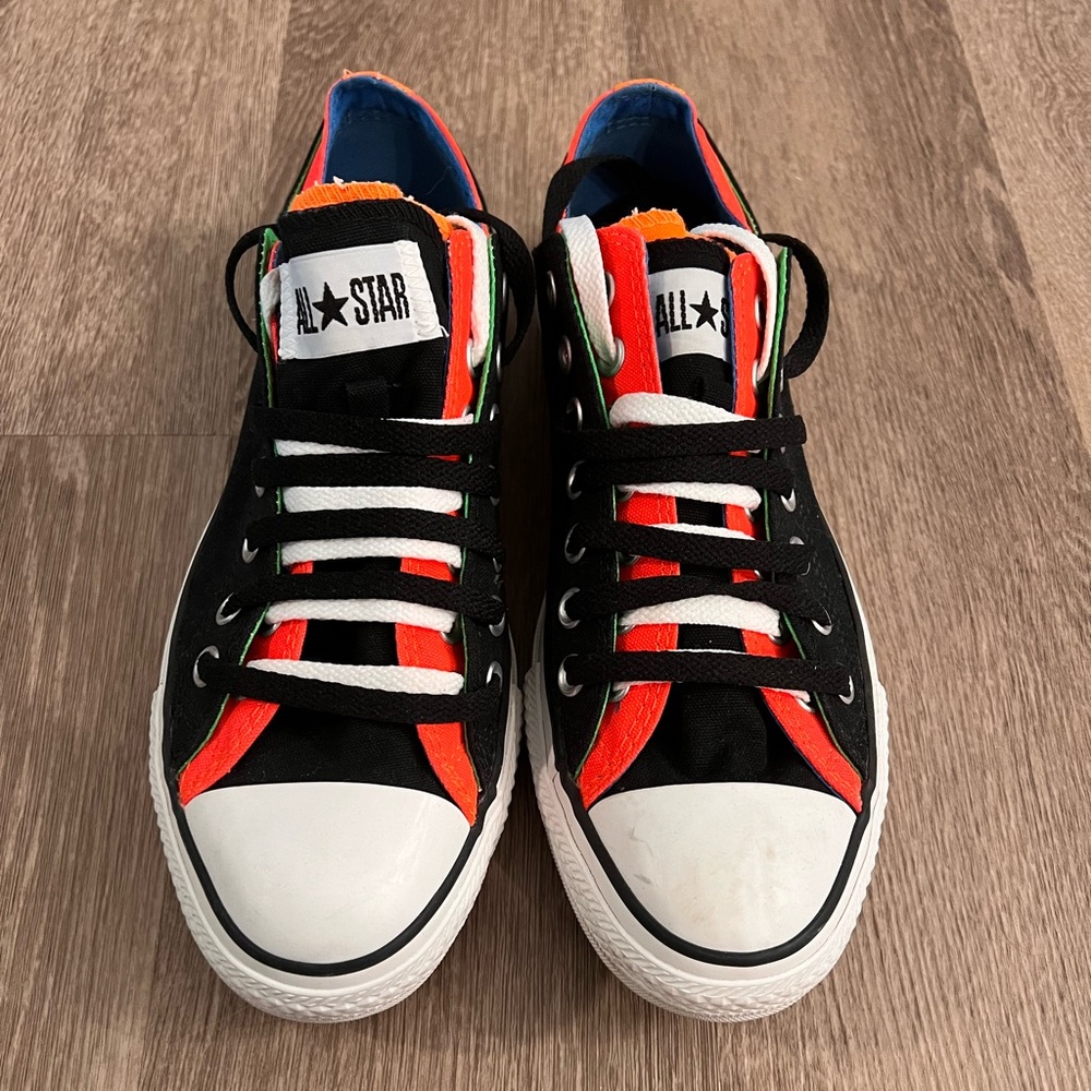 Double Laced, Neon Chuck Taylor Converse Sneakers